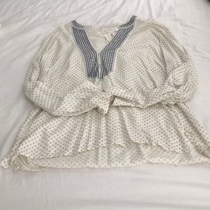 Blue Detailing Blouse